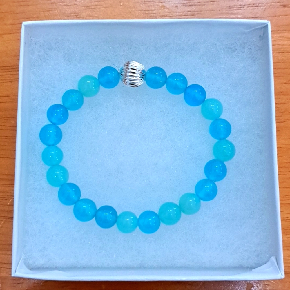 🔥CLEARANCE! Aqua Agate Stone Bracelet